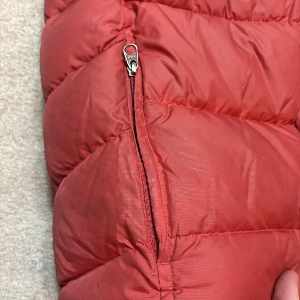 Vtg Patagonia Puffer Vest‎ Kids Large L Salmon Insulated Zip Pocket Outdoor